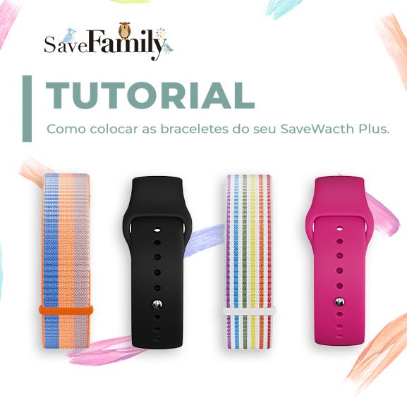 Como trocar as braceletes do modelo SaveWatch+