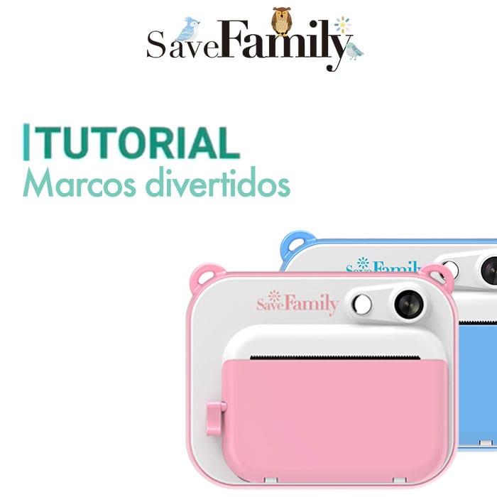 Cómo poner los marcos y filtros divertidos en la cámara instantánea SaveFamily print