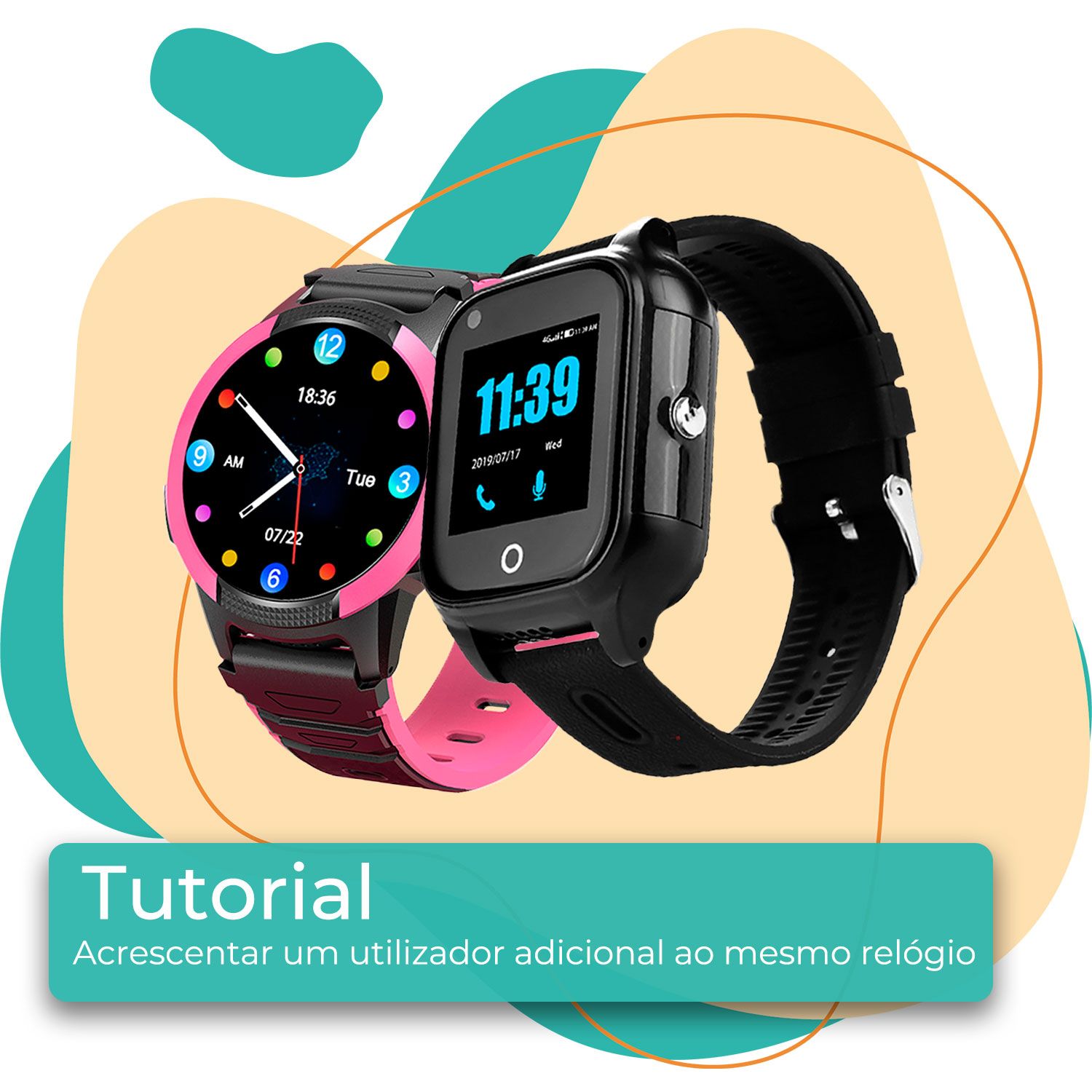 Acrescentar um utilizador adicional ao mesmo relógio