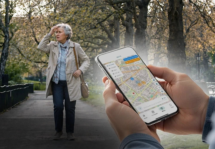 GPS - Localiza a tu familiar en tiempo real si se desorienta o necesita ayuda.